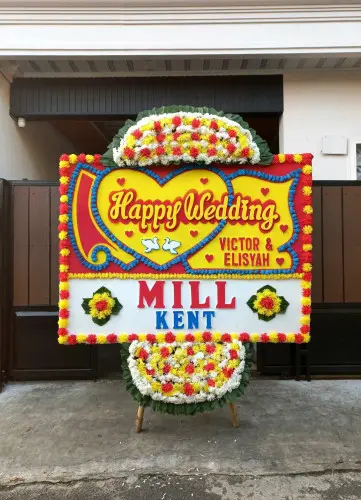 Papan Bunga Pernikahan kademangan
